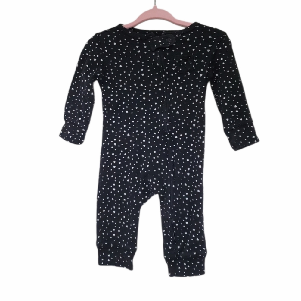 Carter's Longsleeve Romper 3 mo. Black